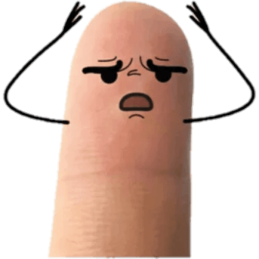 Набор стикеров Finger man для WhatsApp 4