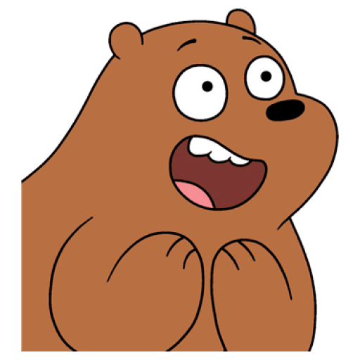 Набор стикеров Grizzly (We Bear Bears) для WhatsApp 10