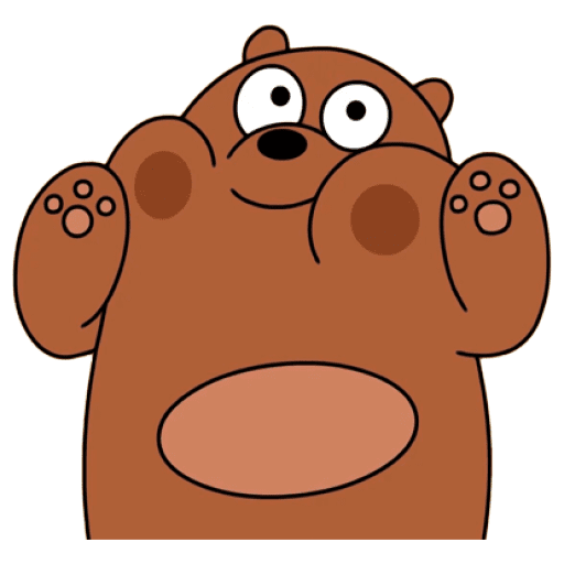 Набор стикеров Grizzly (We Bear Bears) для WhatsApp 11
