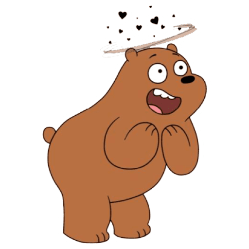 Набор стикеров Grizzly (We Bear Bears) для WhatsApp 12