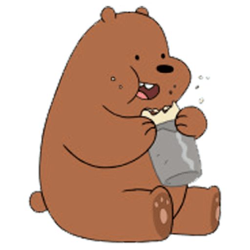 Набор стикеров Grizzly (We Bear Bears) для WhatsApp 13