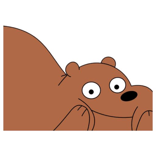 Набор стикеров Grizzly (We Bear Bears) для WhatsApp 14