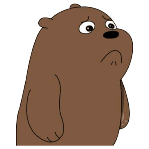 Набор стикеров Grizzly (We Bear Bears) для WhatsApp 15