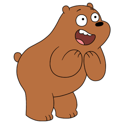 Набор стикеров Grizzly (We Bear Bears) для WhatsApp 16