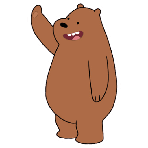 Набор стикеров Grizzly (We Bear Bears) для WhatsApp 18