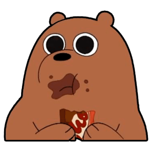 Набор стикеров Grizzly (We Bear Bears) для WhatsApp 2