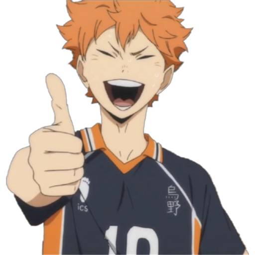 Набор стикеров Haikyu Hinata & Kags для WhatsApp 1