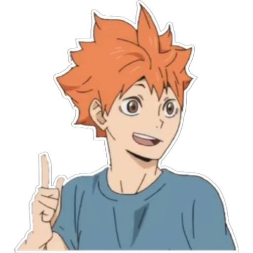 Набор стикеров Haikyu Hinata & Kags для WhatsApp 26