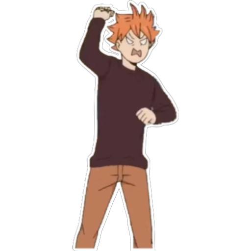 Набор стикеров Haikyu Hinata & Kags для WhatsApp 29
