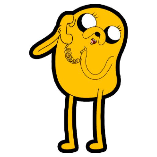 Набор стикеров Jake The Dog (Adventure Time) для WhatsApp 1