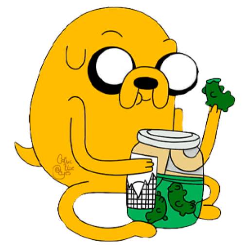 Набор стикеров Jake The Dog (Adventure Time) для WhatsApp 11