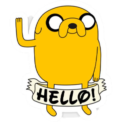 Набор стикеров Jake The Dog (Adventure Time) для WhatsApp 14