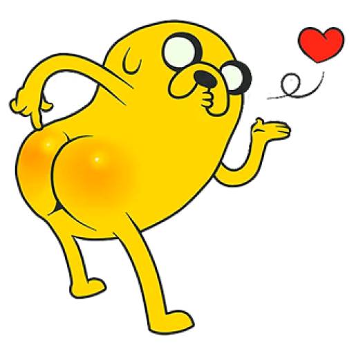 Набор стикеров Jake The Dog (Adventure Time) для WhatsApp 23