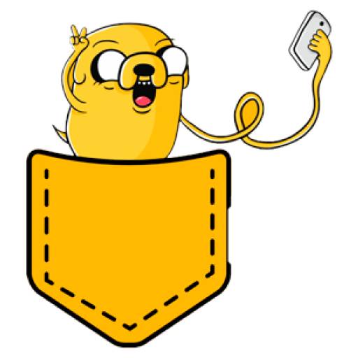 Набор стикеров Jake The Dog (Adventure Time) для WhatsApp 25