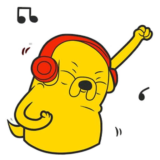 Набор стикеров Jake The Dog (Adventure Time) для WhatsApp 6