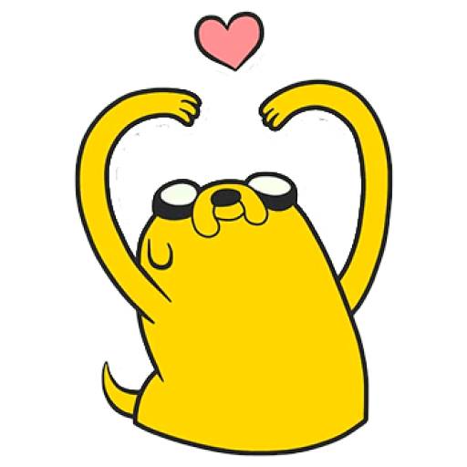Набор стикеров Jake The Dog (Adventure Time) для WhatsApp 7