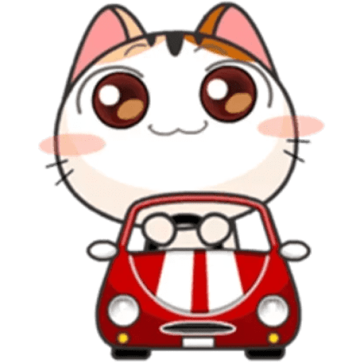 Набор стикеров Japanese kitten для WhatsApp 23