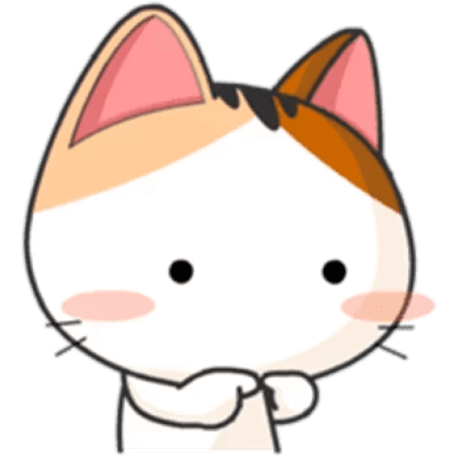 Набор стикеров Japanese kitten для WhatsApp 3