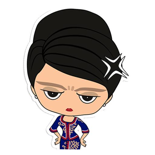 Набор стикеров Kebaya Girl™ для WhatsApp 1