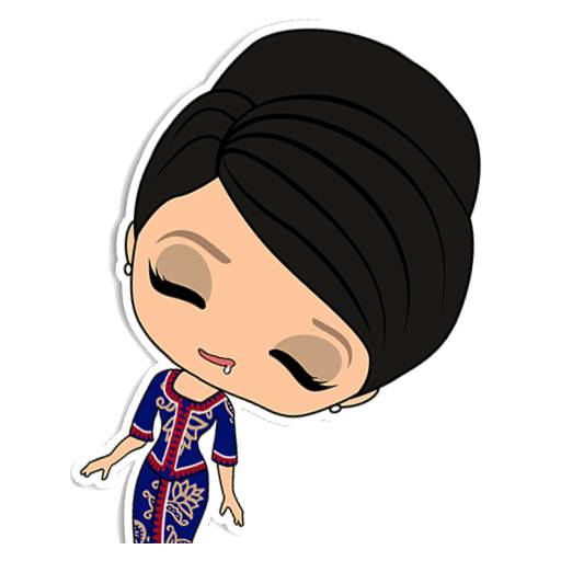 Набор стикеров Kebaya Girl™ для WhatsApp 11