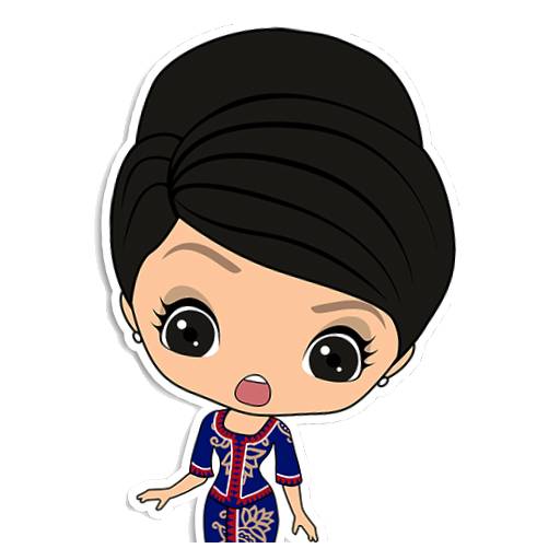 Набор стикеров Kebaya Girl™ для WhatsApp 15