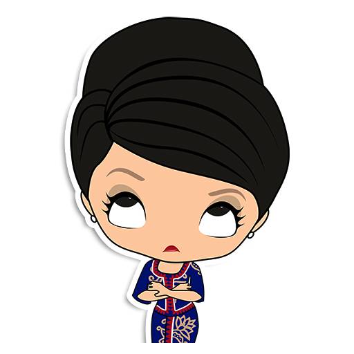 Набор стикеров Kebaya Girl™ для WhatsApp 16