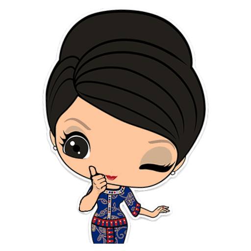 Набор стикеров Kebaya Girl™ для WhatsApp 17