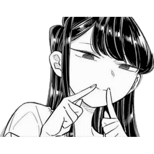 Набор стикеров komi-san для WhatsApp 1