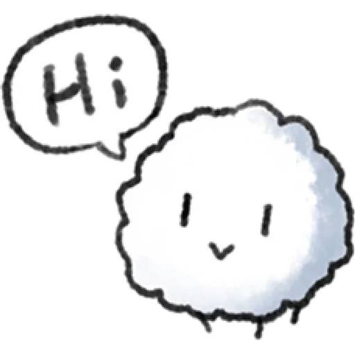 Набор стикеров Little Cotton Positive для WhatsApp 10