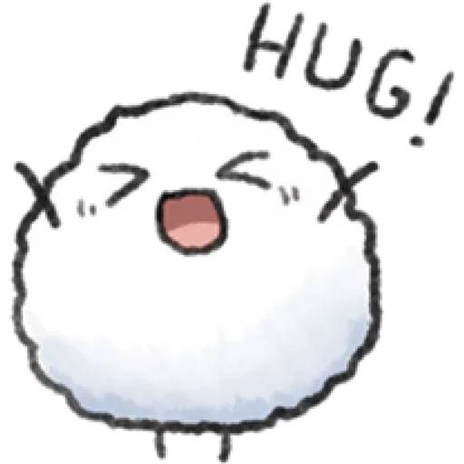 Набор стикеров Little Cotton Positive для WhatsApp 11