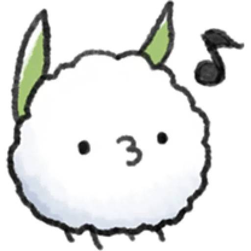 Набор стикеров Little Cotton Positive для WhatsApp 15