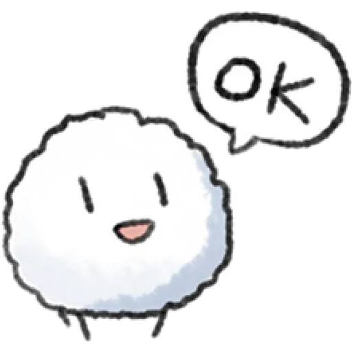 Набор стикеров Little Cotton Positive для WhatsApp 24