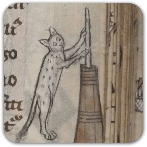 Набор стикеров Medieval cats для WhatsApp 13