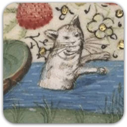 Набор стикеров Medieval cats для WhatsApp 15