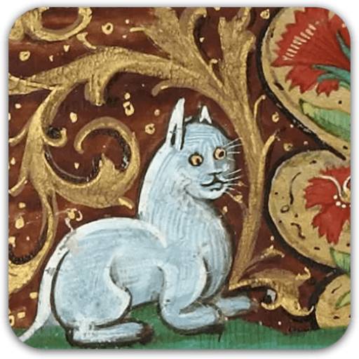 Набор стикеров Medieval cats для WhatsApp 2