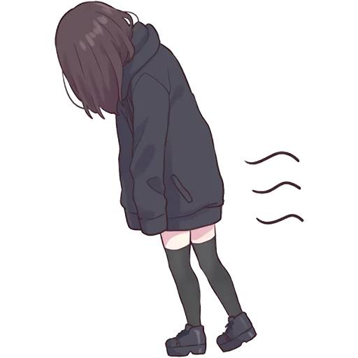 Набор стикеров Menhera-chan 4 для WhatsApp 11