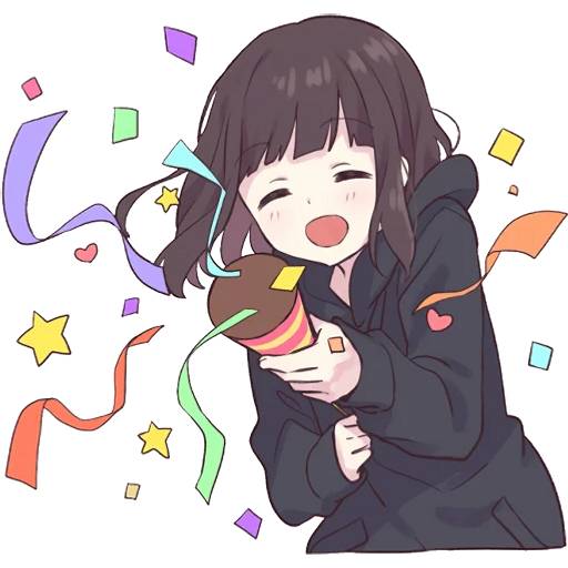 Набор стикеров Menhera-chan 4 для WhatsApp 15