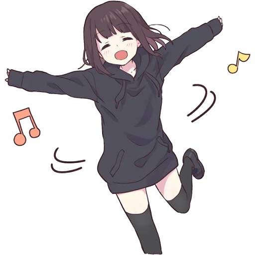 Набор стикеров Menhera-chan 4 для WhatsApp 16