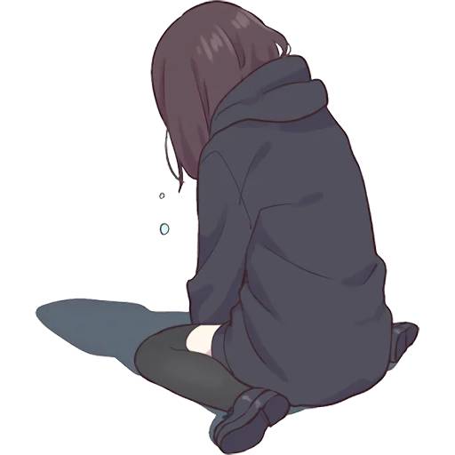 Набор стикеров Menhera-chan 4 для WhatsApp 2