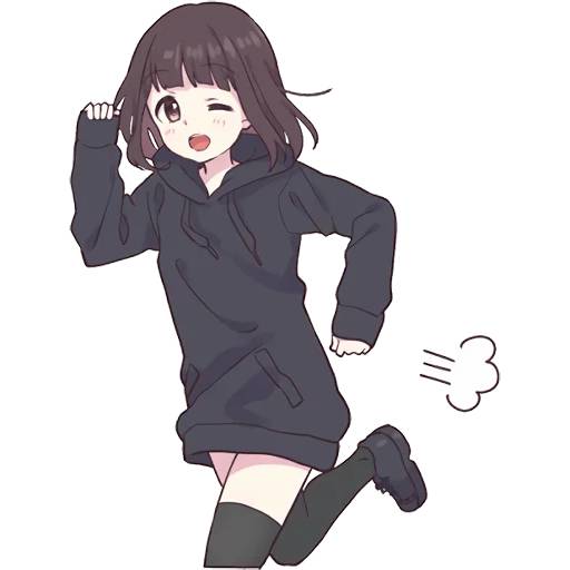 Набор стикеров Menhera-chan 4 для WhatsApp 25