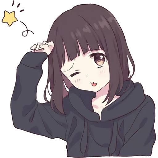 Набор стикеров Menhera-chan 4 для WhatsApp 26