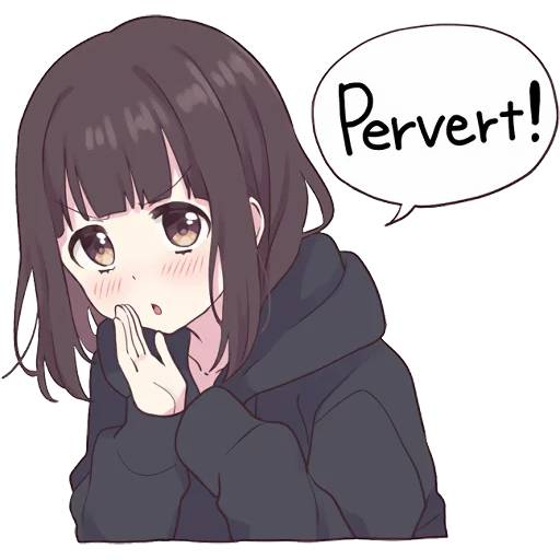 Набор стикеров Menhera-chan 4 для WhatsApp 27