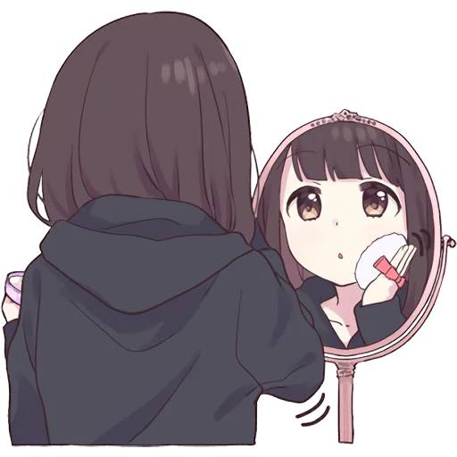 Набор стикеров Menhera-chan 4 для WhatsApp 28