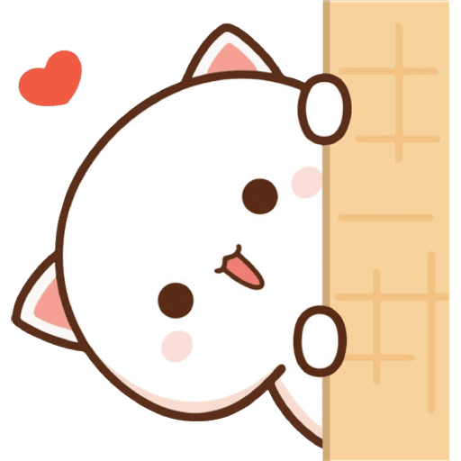 Набор стикеров Mochi Mochi Peach & Goma для WhatsApp 1