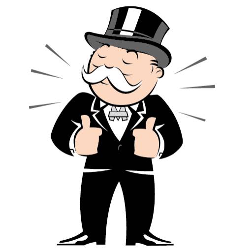 Набор стикеров Mr Monopoly Stickers для WhatsApp 1