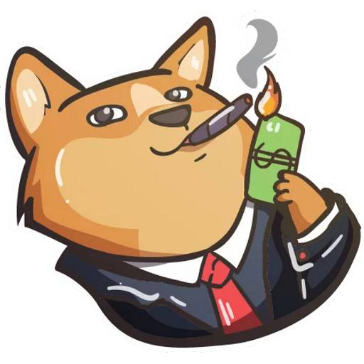 Набор стикеров MuchCryptoBotDoge для WhatsApp 1
