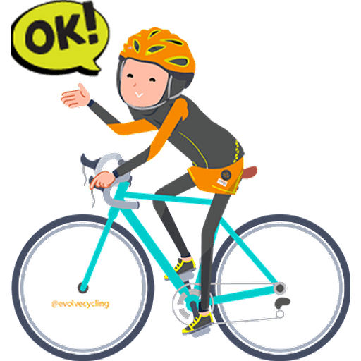 Набор стикеров Muslim Hijab Women Cycling для WhatsApp 10