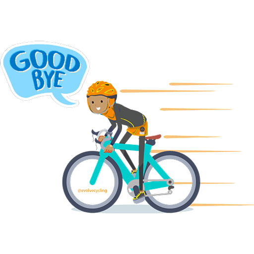 Набор стикеров Muslim Hijab Women Cycling для WhatsApp 15