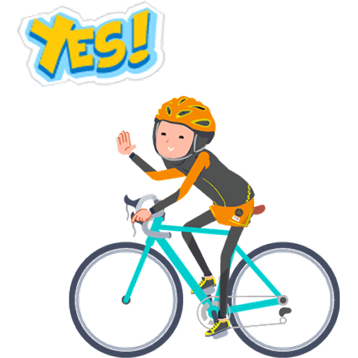 Набор стикеров Muslim Hijab Women Cycling для WhatsApp 24