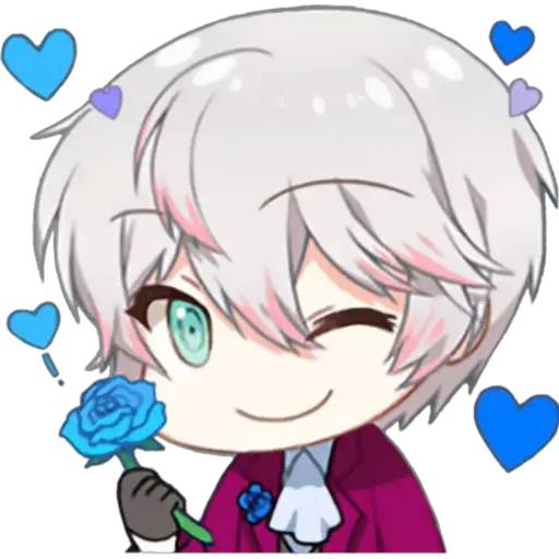 Набор стикеров mystic messenger 2 для WhatsApp 23